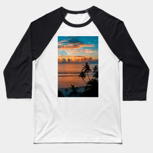 Palm Trees By Beach Baseball T-Shirt